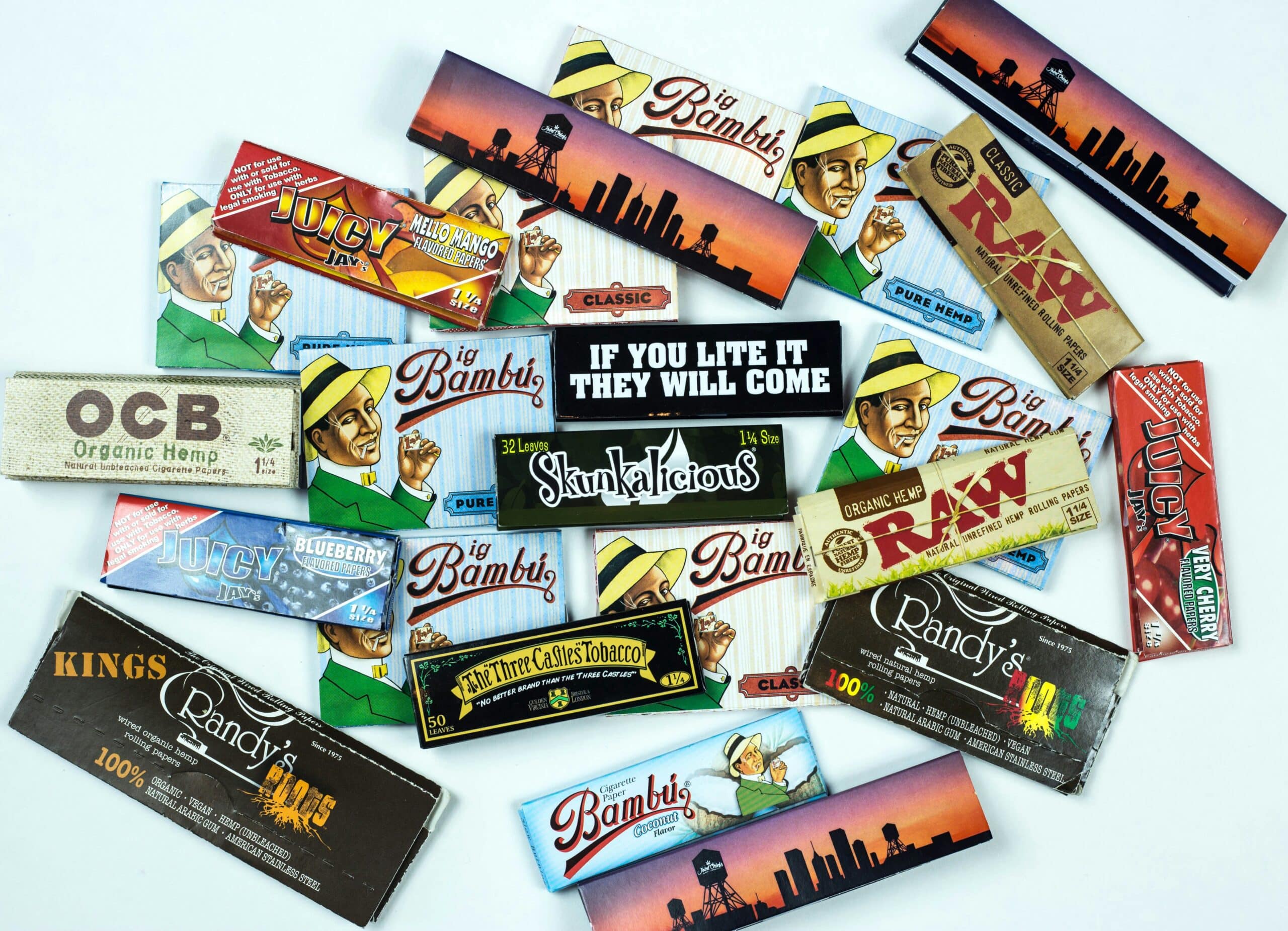 Different types of rolling papers