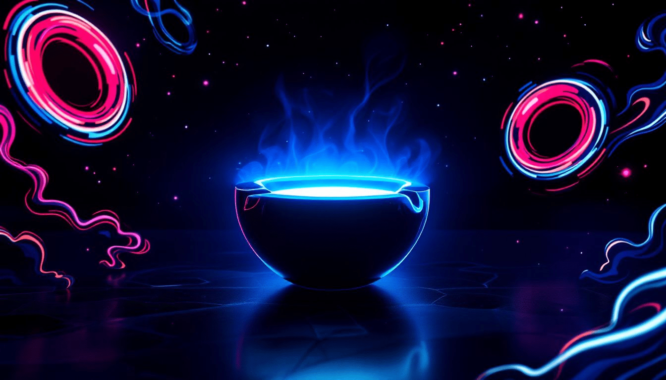 An innovative glow-in-the-dark ashtray illuminating a dark space.