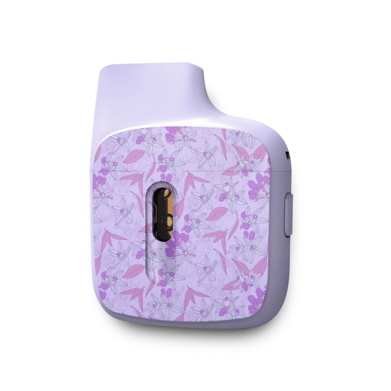 Stylish pastel lavender floral charging case for earbuds combining elegance and functionality   MunchMakers