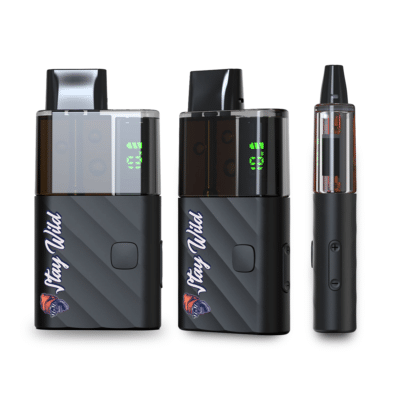 Sleek Stay Wild vaping devices showcasing modern design and user-friendly features for enthusiasts.