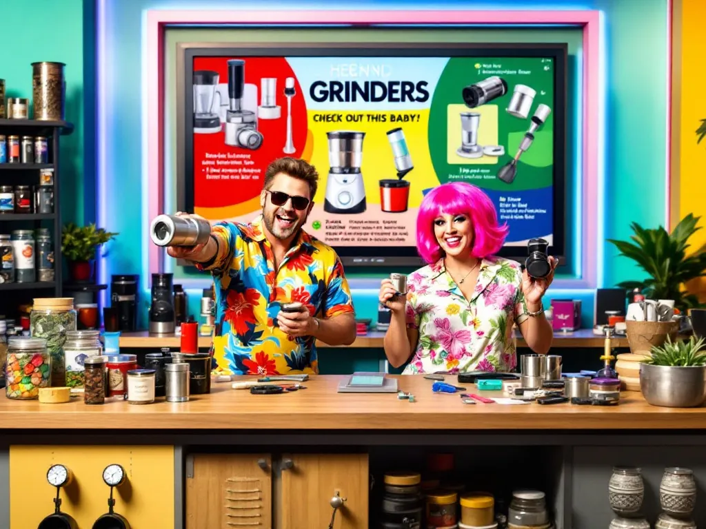 In store display of herb grinders and related products   MunchMakers